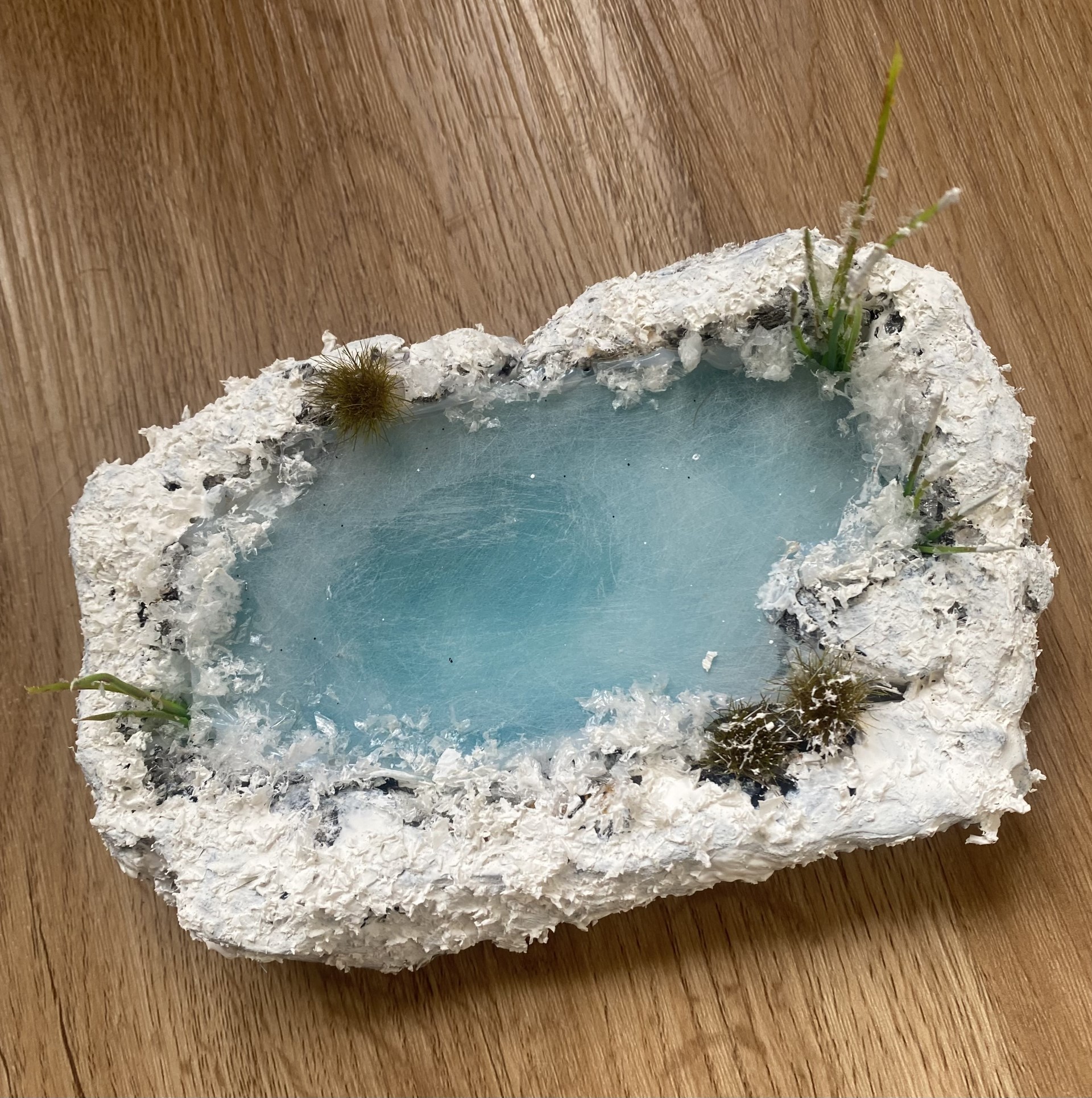 Teich zugefroren